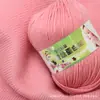 Bola de lã de bebê fio médio algodão leite DIY feito à mão bolsa tecida veludo branco de ovo gancho de crochê chinelos lã