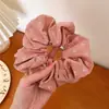 2025 Estilo Coreano Primavera y Verano Elegante Elegante Anillo Floral para el Cabello de Mujer Todo Fósforo Borde de Encaje Tela Boutique Anillo para el Cabello de Intestino Delgado Grande