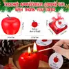 Vela personalizada em formato de maçã para bolo de aniversário, decoração de vela em formato de desenho animado, lembrancinha.