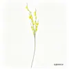 Flor de Simulación Orquídea Danzante de 5 Pétalos Alta Calidad Decoración de Flor Artificial para Sala de Estar Adorno Ramo Arreglo Floral para Bodas en Casa Adorno Artístico