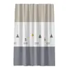 Cortina de ducha popular transfronteriza de PEVA para baño, engrosada, impermeable y antiincrustante, cortina divisoria, incluye ganchos