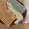 Bufanda Cuadros Galleta Waffle Diseño Original para Mujer Otoño e Invierno Nuevo Estilo Coreano Bufanda Cálida Imitación Cachemira
