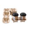 Talheres Biodegradáveis de Resíduos de Cana-de-Açúcar, Suporte para Copo de Papel Branco Espessado Simples/Duplo, Copo de Café, Suporte para Copo de Leite com Chá para Levar, Suporte para Copo de Papel