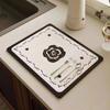 Nuevo tapete absorbente de tela con tecnología de fregadero de escritorio de estilo chino, tapete de drenaje para cocina de restaurante, tapete de aislamiento térmico antiescaldamiento para mesa de té y palillos