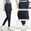 Bestseller transfronterizo de Amazon: Pantalones cropped elásticos con bolsillos de botón, estilo primavera y otoño, leggings de talla grande para mujer