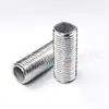 Tubo roscado hueco 12*1.5 paso de rosca accesorio para luminaria varilla roscada varilla roscada espárrago redondo espárrago de rosca completa galvanizado