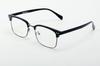 Nueva Moda para Hombre Negocios Montura Cuadrada Ceja Estante Montura de Gafas Tendencia de Moda Mismo Estilo Xiaohongshu Aleación Montura Completa