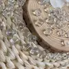 Contas Brancas Naturais Tipo Água Contas Soltas Contas Redondas Transparentes Gelo Contas Soltas Contas DIY Feitas à Mão Material para Pulseira Colar de Mão