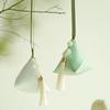 Desodorante para Armario de Coche de Fabricante, Bolsita Perfumada con Aroma a Zongzi, Material de Cuero para Armario a Prueba de Humedad, Bolsita Perfumada en Forma de Diamante para Uso en Automóvil, Festival del Bote del Dragón