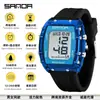 Reloj Sanda de Venta Caliente Multifuncional para Estudiantes Hombres y Mujeres Reloj Deportivo Tipo Barril de Moda Pantalla Grande Impermeable Reloj Digital