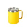 Taza de café comercial de acero inoxidable 304 con asa, interior y exterior, de 12 oz, con valor nominal de oficina, taza de agua