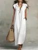 Sites Independentes Europeus e Americanos Amazon Aliexpress Vestido Longo de Verão e Primavera 2026 Novo Estilo Boêmio com Mangas Bufantes