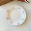 Prato Estrela Prato de Cerâmica High Aesthetic Value Prato de Jantar Prato para Bolo Sobremesa Frutas Prato para Massa Prato para Comida Ocidental Prato Redondo