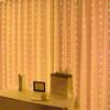 Cortina de Luzes de Fio de Cobre LED 3*3m USB Controle Remoto de Oito Funções Luzes de Natal Luzes de Corda Impermeáveis para Decoração de Feriados