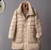 Nova Jaqueta Longa de Penas Étnica Estilo Chinês para Mulheres Inverno 2025 Artística Retrô Acolchoada Roupa de Mãe Casaco Quente Tamanho Plus