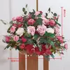 Arreglos Florales de Rosas Artificiales Transfronterizos, Arreglos Florales para Pasillo de Bodas, Flores para Decoración de Hoteles, Decoraciones de Boda, Bolas de Flores Artificiales, Arreglos Florales