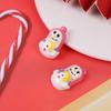 Acessórios de Resina Personalizados de Natal Caixinha de Presente de Floco de Neve Chapéu de Natal DIY Meia de Natal Material para Capa de Celular de Creme