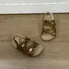 Sandalias Birkenstock de Leopardo para Niñas 2026 Nuevo Estilo Verano Guardería Bebé Velcro Punta Abierta Versátiles Sandalias de Playa