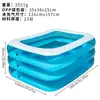 Piscina Inflável de Fábrica em Estoque, Piscina Retangular de Pvc Espessada de Três Camadas para Adultos e Crianças, Dobrável e Portátil