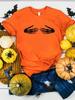 Calabaza Estilo Años 90 Lindo Casual para Damas Halloween Acción de Gracias Camiseta Gráfica de Verano para Mujer Ropa