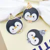 Pegatinas de Tela Bordadas de Animales Pingüinos de Dibujos Animados Autoadhesivas, Parches Decorativos sin Costura, Chaquetas de Plumas, Pantalones, Bolsos, Reparación sin Costuras