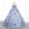 Vestido Satinado Azul Claro para Comercio Exterior, Elegante y Dulce, Adecuado para Registro de Boda, Modelo Nuevo de Otoño e Invierno para Ebay