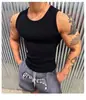 Colete Esportivo de Verão Slim-Fit, Camiseta Elástica紧身 Ribbed para Corrida, Regata Masculina Patchwork para Treinamento Fitness Sem Mangas