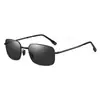 Gafas de Sol Fotocromáticas Plegables para Hombre, para Conducir y Pescar, Aleación Cuadrada, Polarizadas para Exteriores, Gafas de Sol para Conducir