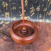 Mini Portaincienso de Madera de Azufaifo Portaincienso para el Hogar Interior Incienso Agujero de Madera de Azufaifo Natural Quemador de Incienso
