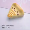 Gato Simulado Triângulo Queijo Creme de Queijo Cola DIY Acessórios de Cabelo Pingente Corda de Cabeça Copo d'Água Flor de Sapato Acessórios de Resina