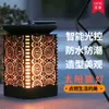 Nueva Lámpara de Llama Impermeable Cuadrada Hueca Solar para Exteriores Decoración de Patio Jardín Césped Luz Nocturna Multifuncional