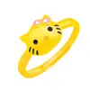 Anillo de Gato Lindo Kaiwei Anillo de Gato de Dibujos Animados de Moda Anillo Abierto de Gato Lindo Joyería para Mujer Fábrica al por Mayor