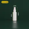 Botella Atomizadora Blanca de 30/50/60 ml, Botella Atomizadora Portátil de Niebla Fina Hidratante, Botella Recargable para Desinfectante de Alcohol