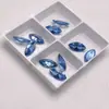 Pedra Solta de Espinélio Azul Safira em Forma de Marquise Folha 108 # Brincos, Anéis e Acessórios de Joias de Pedra Azul Clara.