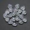 Colgante de cristal liso con forma de corazón y agujero mediano de 8 mm para accesorios de joyería DIY, pendientes, accesorios para collares, contraste degradado