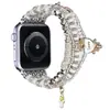 Para iwatch10 Apple Watch applewatch8 Pulseira s9 Vento de Luxo Leve Pulseira com Diamante e Pérola s8s7