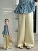 Calça Tutu Elefantinho Roupas Infantis 2026 Verão Novo Estilo Calça Reta de Pernas Largas para Crianças Maiores Calças Casuais Descoladas