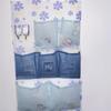 Bolsa Colgante de Tela para Almacenamiento Montada en la Pared Dormitorio Cama Mesita de Noche Puerta Trasera Bolsa de Almacenamiento Colgante Bolsa para Teléfono Organizador