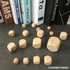 Dados em Branco de Madeira de 0,8-8cm Dados de Jogo com Padrão de Peneira Seis Lados Atacado