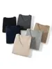 Suéter de cachemira con cuello en V para hombre, 100% cachemira pura, jersey casual de negocios, corte holgado, camiseta básica de cachemira de color liso