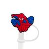 Tapón de pajita de Spider-Man de 8-10 mm, tapón antipolvo, accesorio de pajita de dibujos animados, cubierta antipolvo de goma suave reciclable