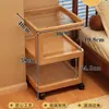 Mesita de noche Estilo Chino Dormitorio Mesita de noche Móvil Estante de Almacenamiento para Mesita de Noche Mesa Pequeña Simple Multifuncional Creativa