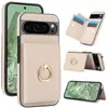 Adequado para Capa de Celular Google Pixel 10Proxl, Capa de Couro com Fivela de Anel Google 9/8, Capa Protetora Carteira