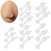 Tachuelas Transparentes de Acrílico Transparente para Nariz al por Mayor Aliexpress Barras Curvas Invisibles Piercing Joyería de Aro para Nariz de Estudiante