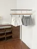 Verano 2026 Nuevo Estilo Coreano Ins Dulce Simple Elegante Versátil Cordón Pantalones Cortos Casuales de Cintura Alta Pierna Ancha para Mujer
