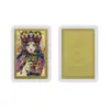 En Stock Zaki Lamu Estilo Tíbet Tarjeta Dorada Portátil Atrae Riqueza y Protección Tarjeta de Cobre Modelo Nuevo Metal Pintado Amuleto Buda Directo del Fabricante
