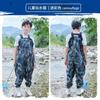Pantalones de Peto para Niños Ultra-ligeros Impermeables Jardín de Infancia Ropa Impermeable de Cuerpo Completo Pantalones de una Pieza para Playa y Mar
