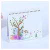 Calendario de escritorio creativo y lindo de 8 pulgadas con diseño de dibujos animados, para niños, DIY, película de impresión a color, calendario de espiral portátil, en stock, al por mayor