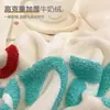 Juego de cuatro piezas de terciopelo de leche para niños, juego de tres piezas de sábana y funda de edredón de terciopelo coral para invierno, estilo de sábana de franela polar
