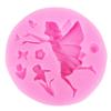 Asas de Anjo Menina Fada das Flores Molde de Silicone Flor Flip Açúcar Chocolate Molde Decorativo para Assar